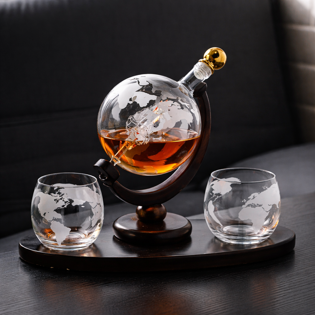 Whisky Decanter - World Map Edition